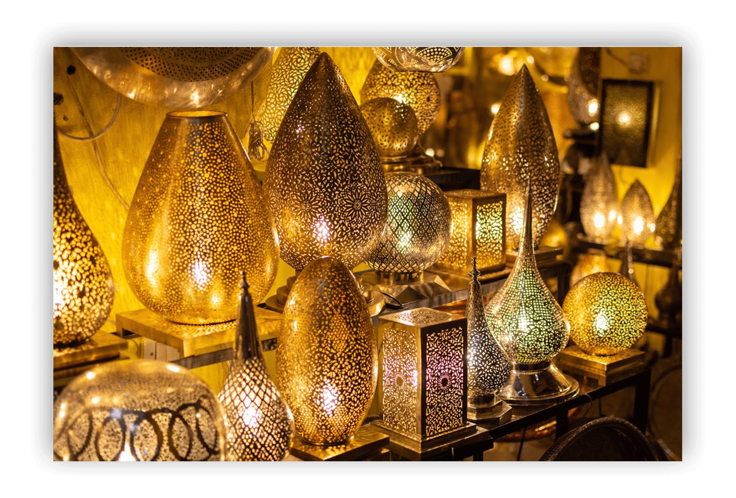 Handcrafted copper decoration